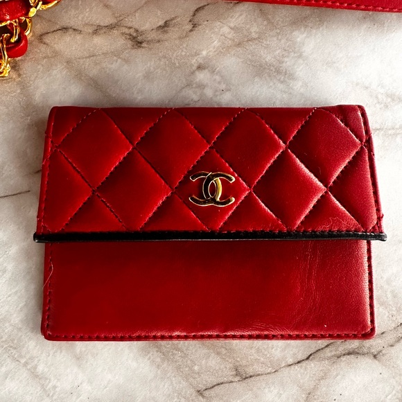 Rare CHANEL CC trapézoid flap bag with wallets - Picture 14 of 14